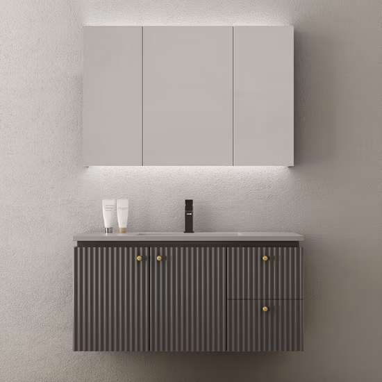 Armoire de salle de bains moderne, nouveau Design, armoire de salle de bains de luxe, série Coffey